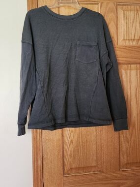 wild fable Long-Sleeve Pocket Sweatshirt - Charcoal Gray